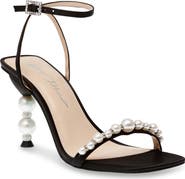 Betsey Johnson Jacy Imitation Pearl Ankle Strap Sandal