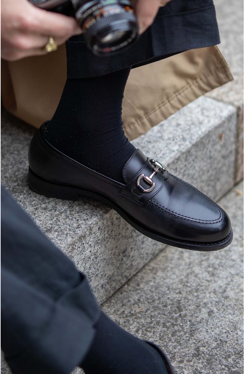 Myrqvist Karlberg Horsebit Loafers, Alternate, color, Black