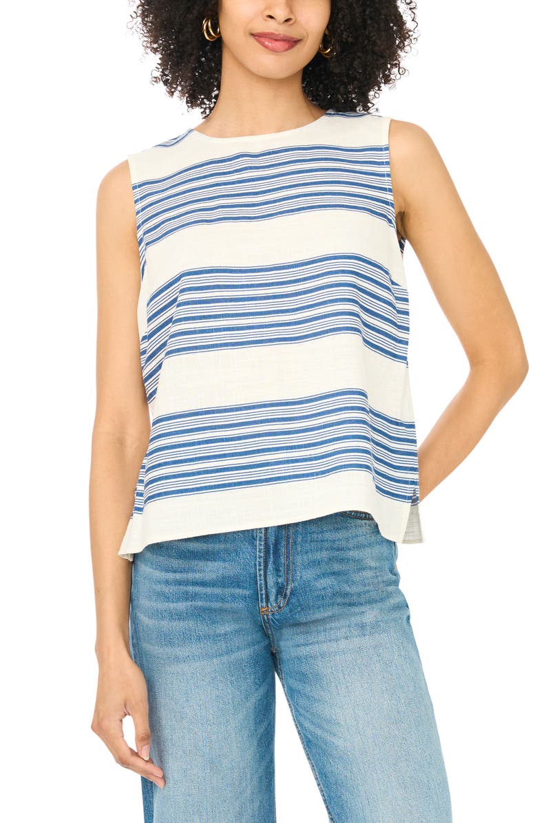 Vince Camuto Stripe Sleeveless Top, Main, color, 