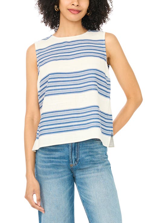 Stripe Sleeveless Top