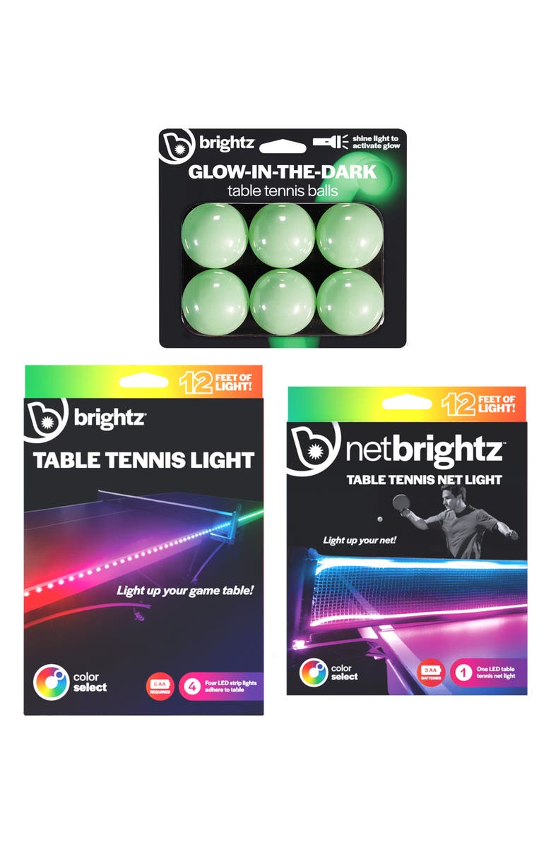 BRIGHTZ Table Tennis LED Light Bundle, Main, color, Assorted
