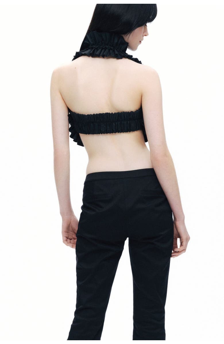 Nocturne Ruffle Detailed Crop Top, Alternate, color, 