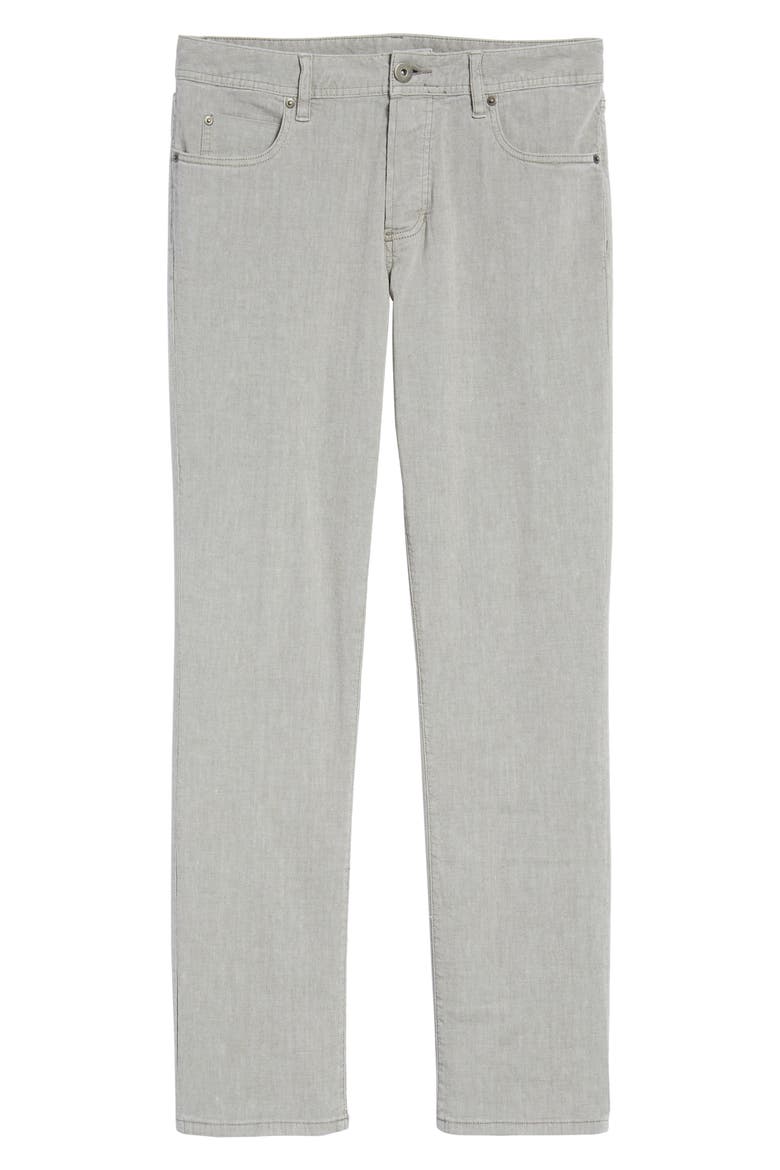 Straight Leg Five-Pocket Pants, Alternate, color, FOG PIGMENT