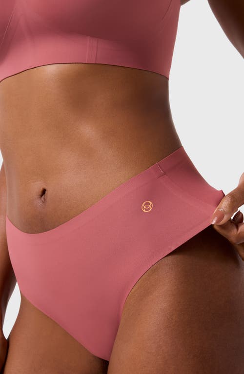Evelyn & Bobbie 3-pack High Waist Thongs In Pink