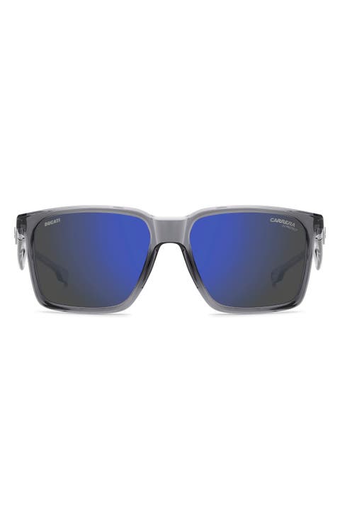 x Ducati 56mm Rectangular Sunglasses