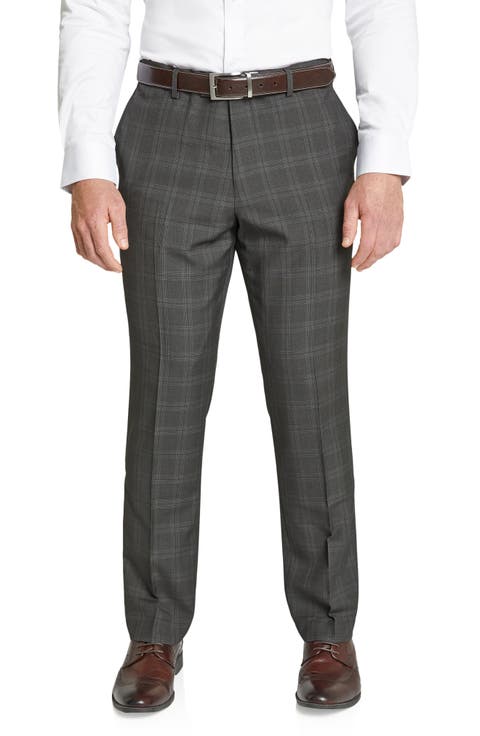Milan Check High Waist Dress Pants