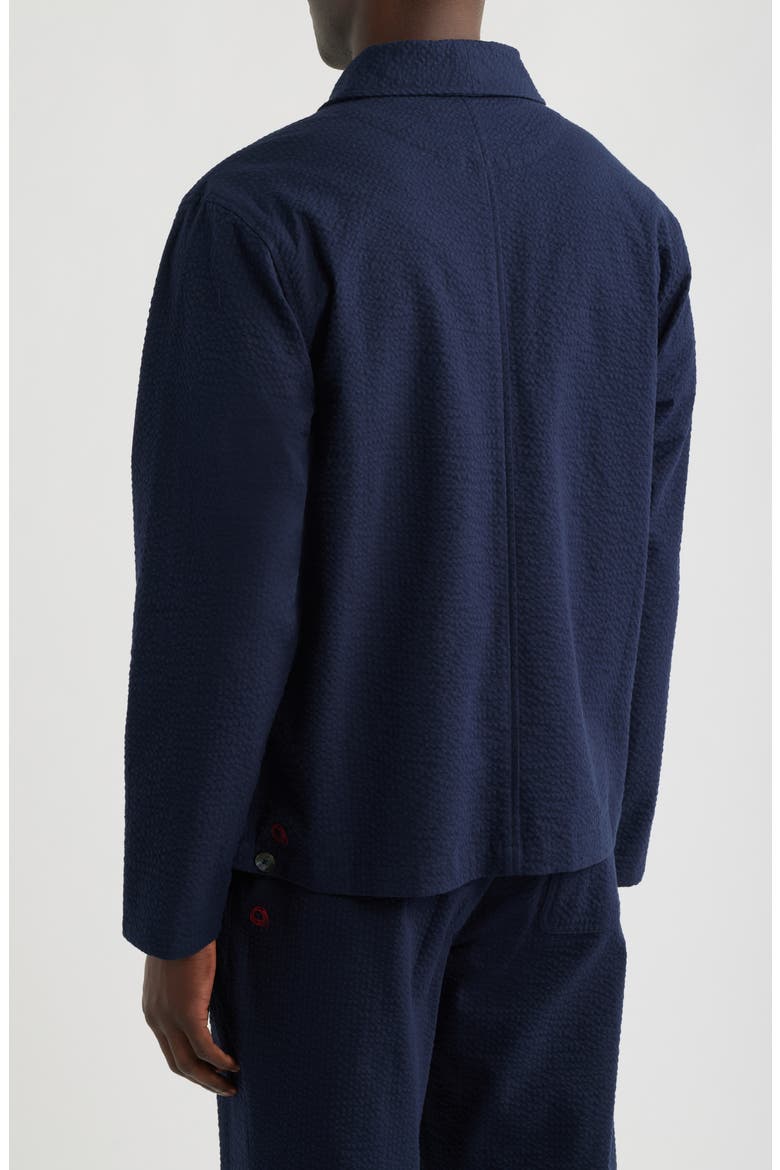 Mr. Lynch's Shepherds Seersucker Shirt, Alternate, color, DARK NAVY