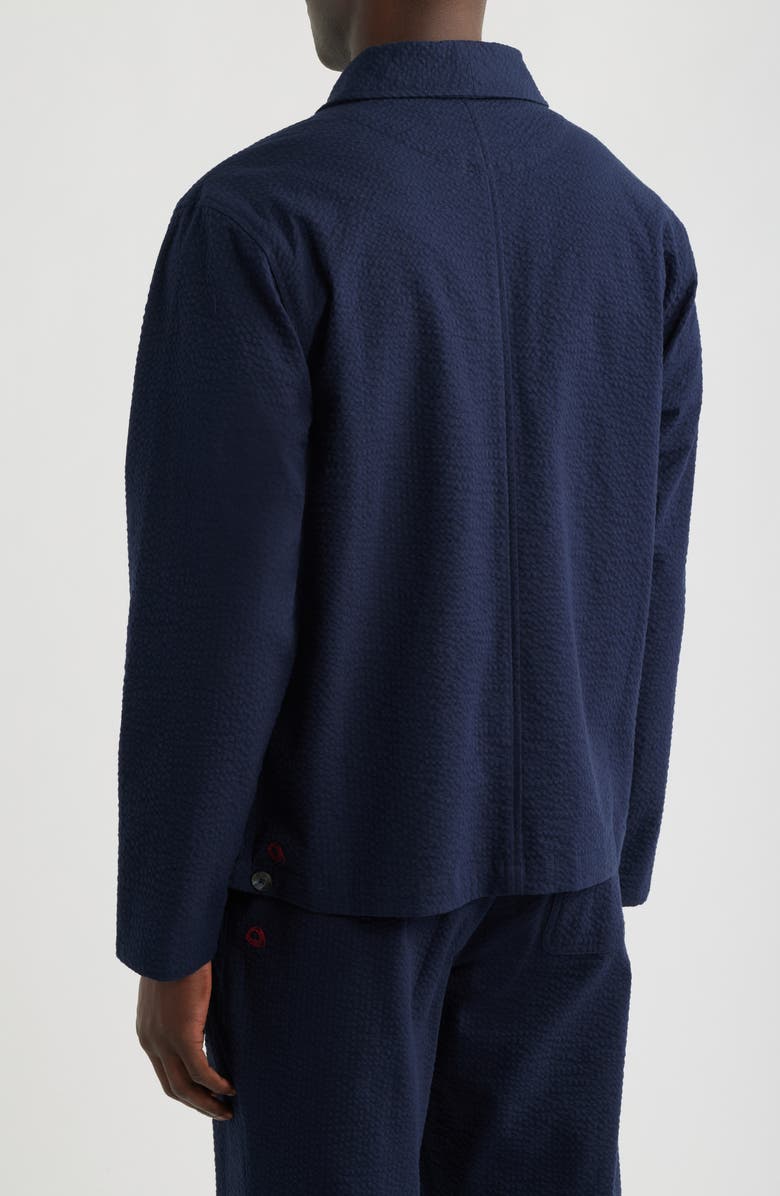 Imperfects Mr. Lynch's Seersucker Shirt Jacket, Alternate, color, Dark Navy