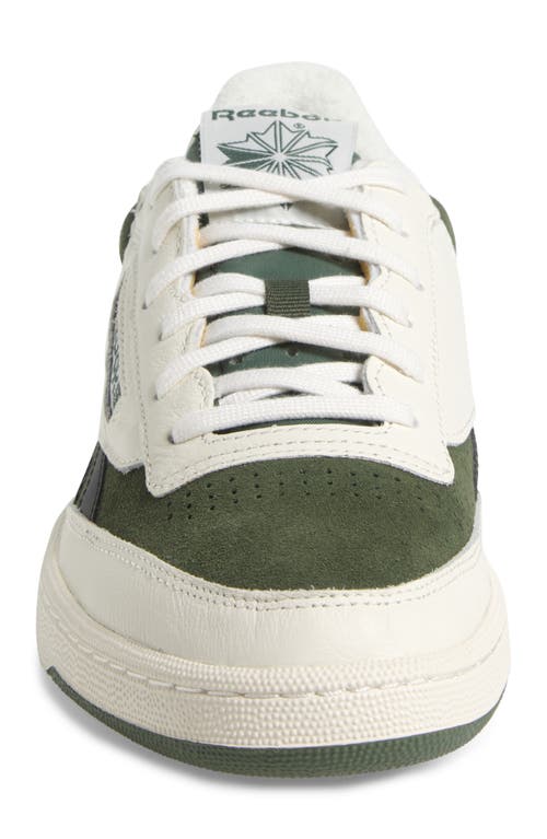 Reebok Club C Revenge Ii Sneaker In Chalk/breakawaygreen/black