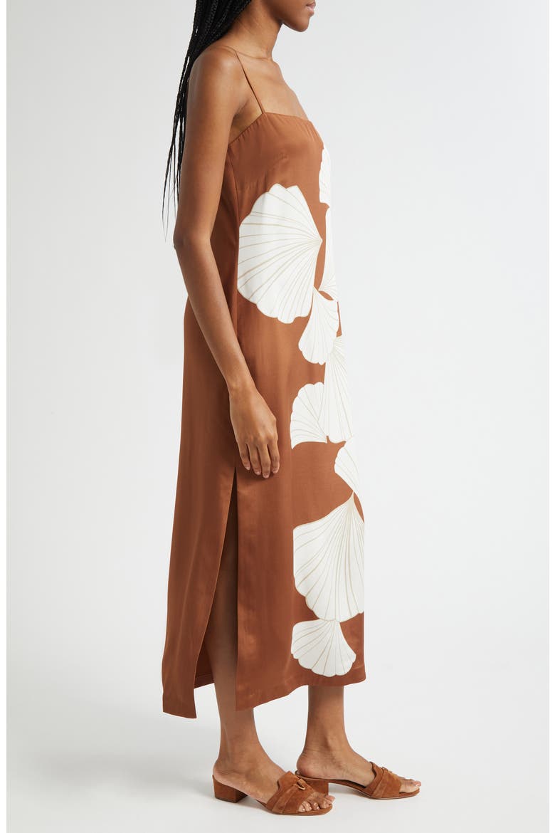 Petra Print Silk Blend Satin Slipdress, Alternate, color, WHISKY MULTI