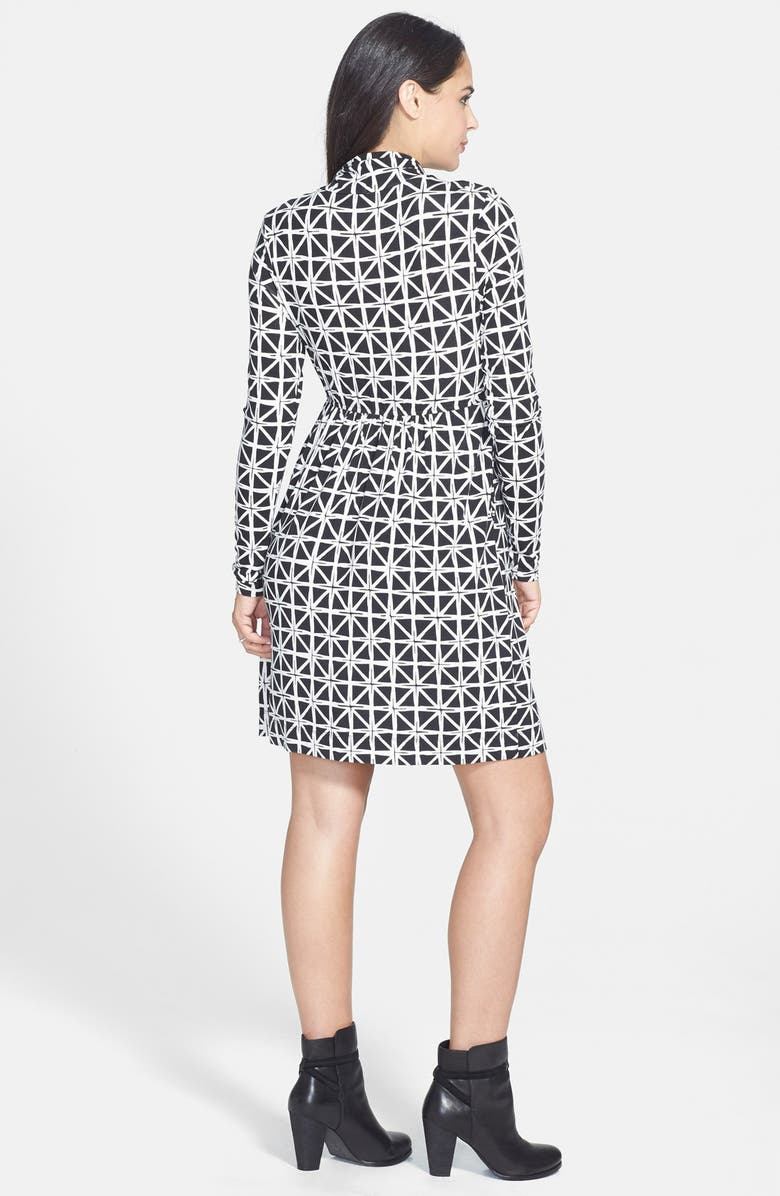 Tart Maternity 'Rhiannon' Turtleneck Fit & Flare Maternity Dress, Alternate, color, 