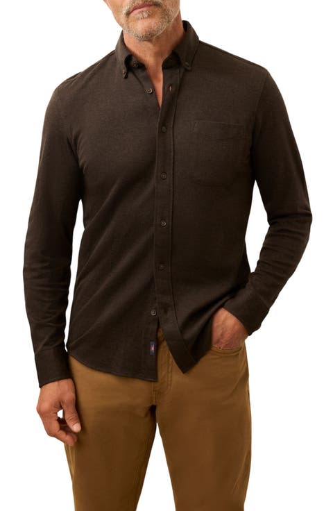 Coastline Knit Button-Down Shirt