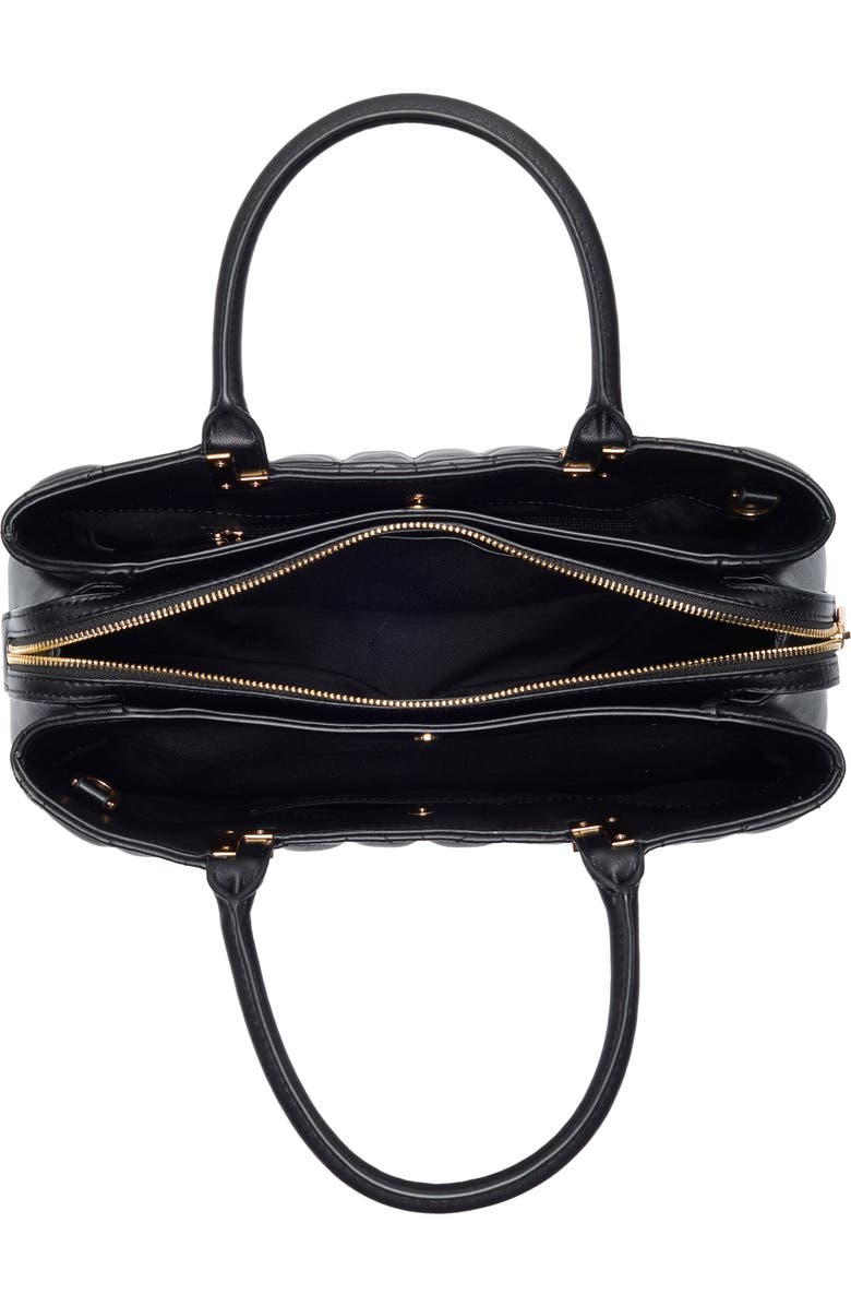 KARL LAGERFELD PARIS Meribel Satchel Bag, Alternate, color, Black/ Gold