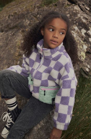 NEXT Kids' Check Fleece Jacket | Nordstrom