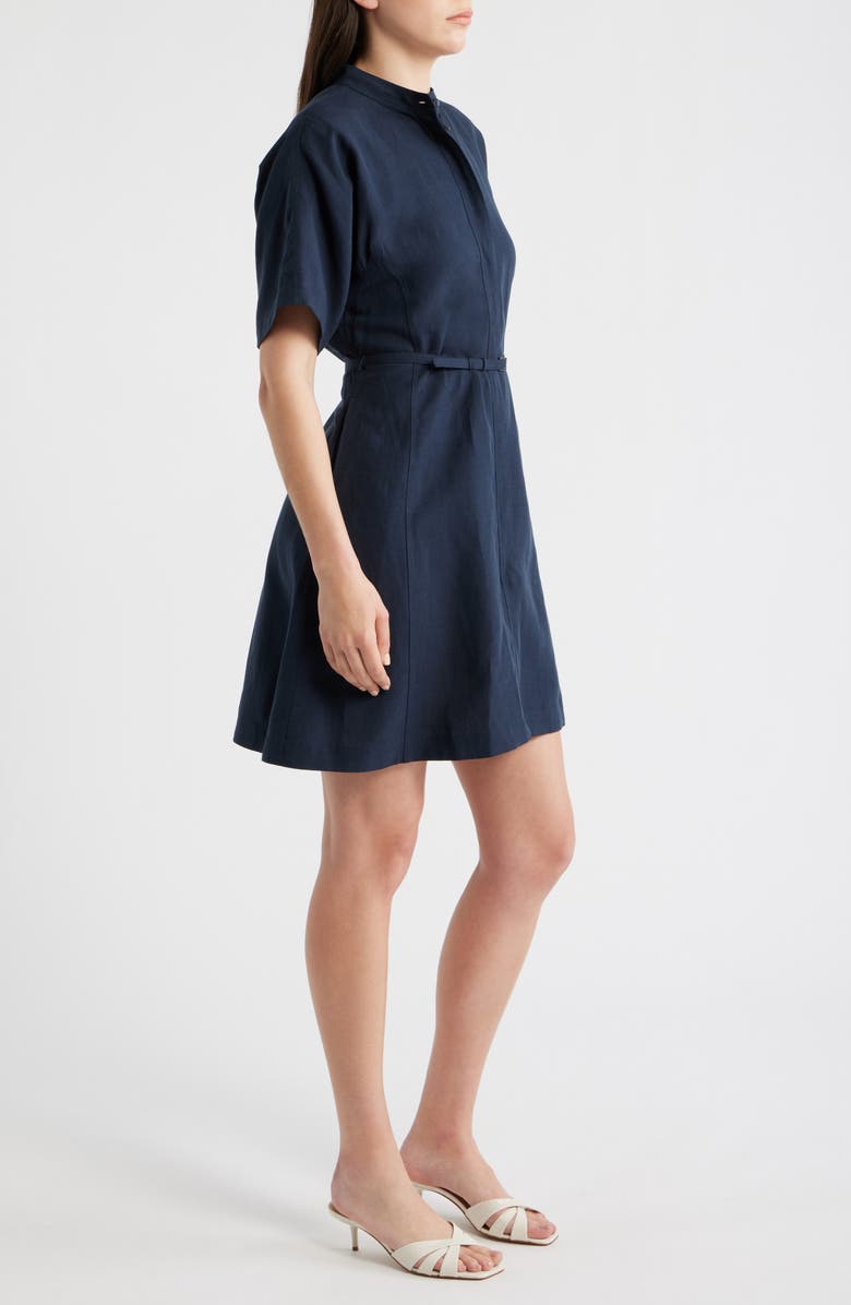 BOSS Dalinia Belted Shirtdress, Alternate, color, Sky Captain