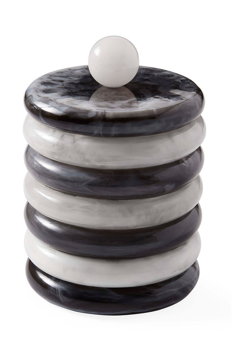 Como Ice Bucket, Main, color, Black / White Marble