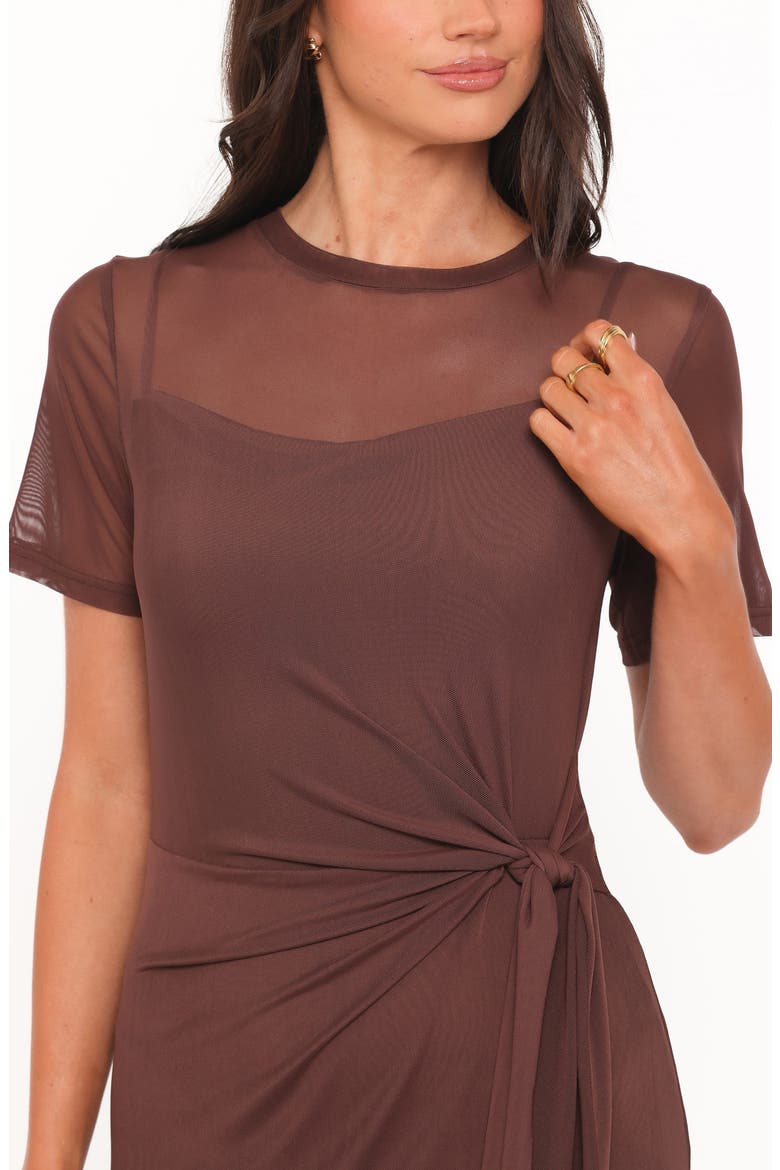 Marcello Maxi Dress, Alternate, color, DARK BROWN
