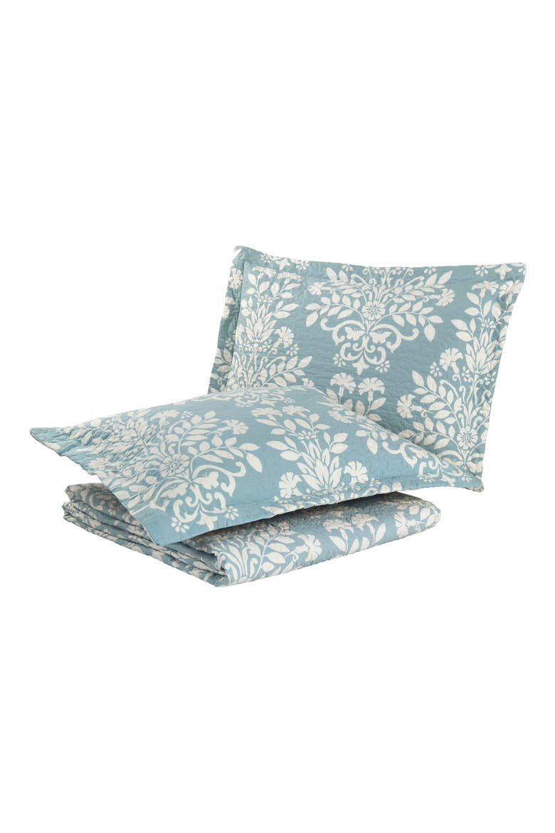 Rowland Twin Quilt & Sham Set, Main, color, BREEZE BLUE