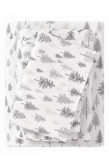 Woven & Weft Lodge Cotton Flannel Sheet Set In White