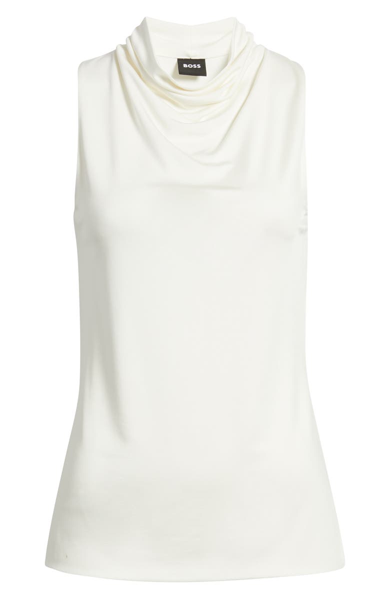 BOSS Ecary Sleeveless Cowl Neck Top, Main, color, Soft Cream