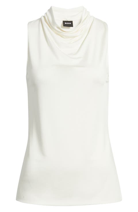 Ecary Sleeveless Cowl Neck Top
