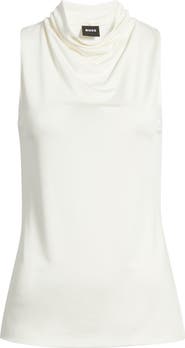 BOSS Ecary Sleeveless Cowl Neck Top