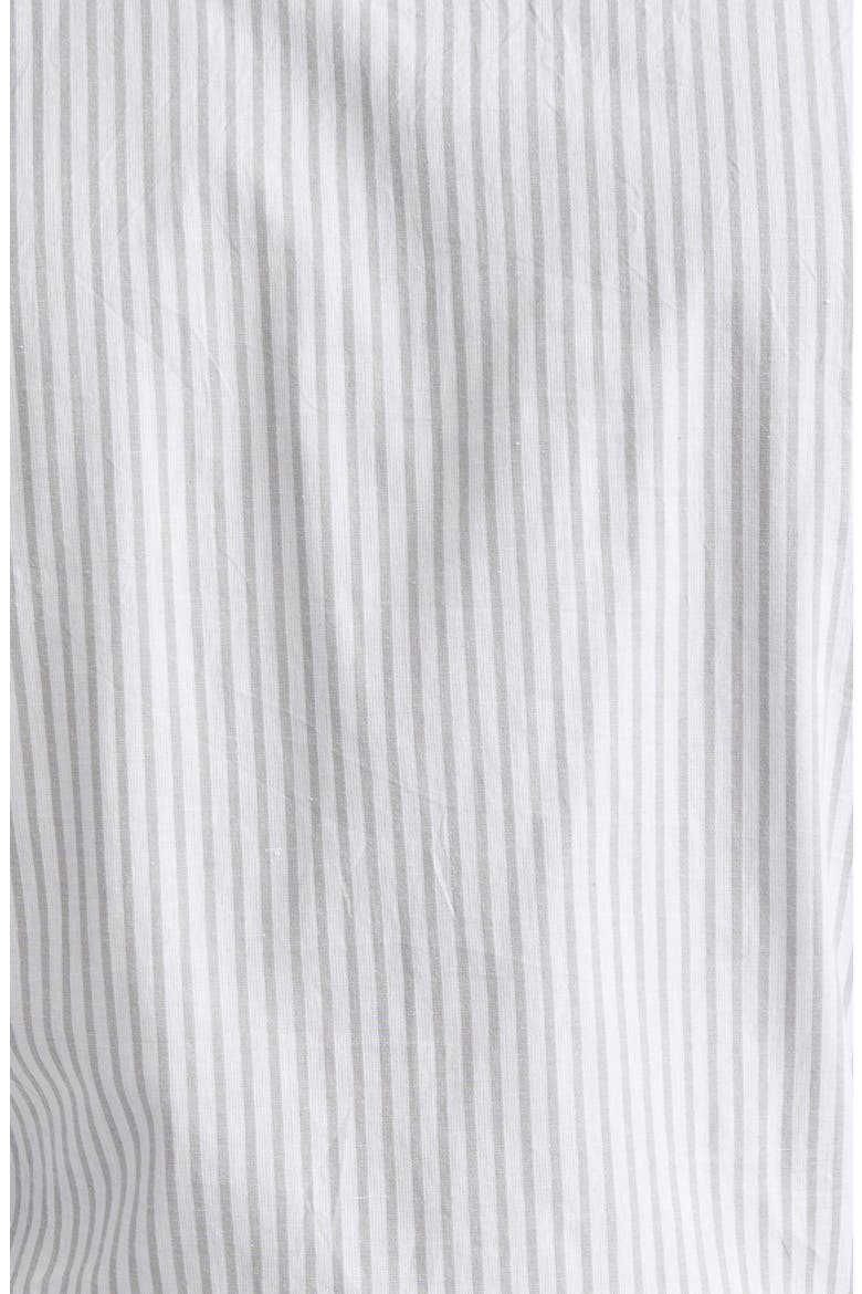 Armband Stripe Cotton Button-Down Shirt, Alternate, color, MEDIUM GREY