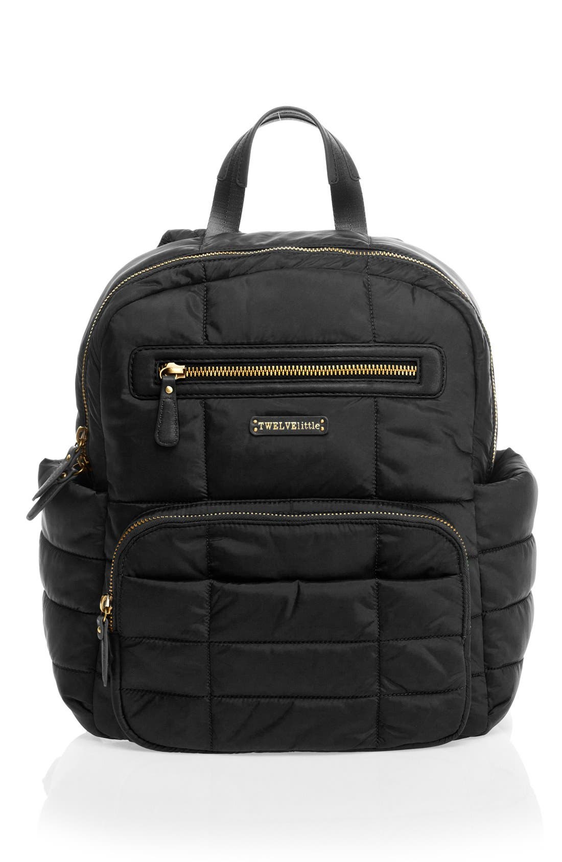 TWELVElittle 'Companion Backpack' Quilted Nylon Diaper Bag, Main, color, 