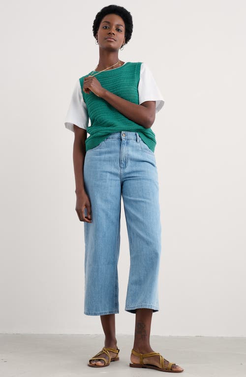 Seasalt Cornwall Tepel Organic Cotton Sweater Vest In Green