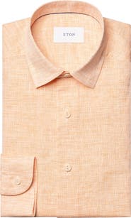 Eton Regular Fit Linen Dress Shirt