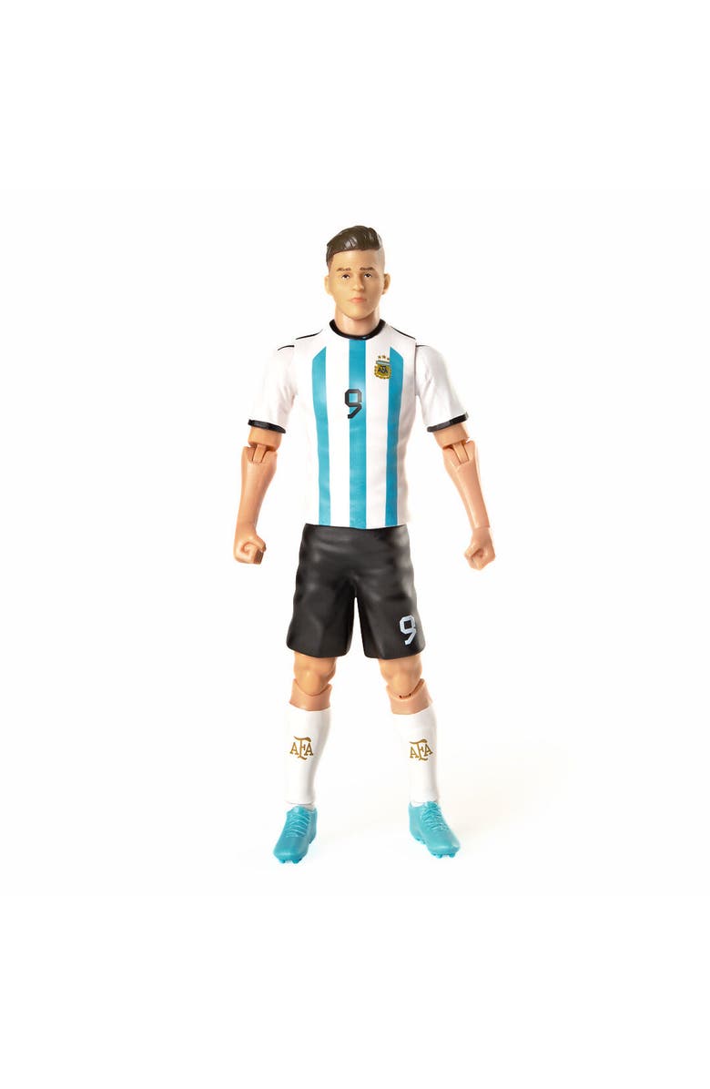 Banbo Toys SOCKERS Argentina AFA Julian Alvarez 8" Collectible Soccer Action Figure, Alternate, color, Blue