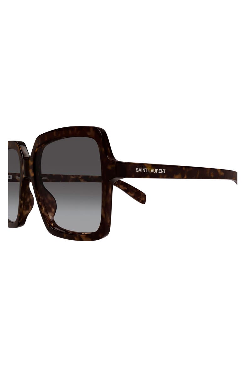56mm Gradient Square Sunglasses, Alternate, color, HAVANA