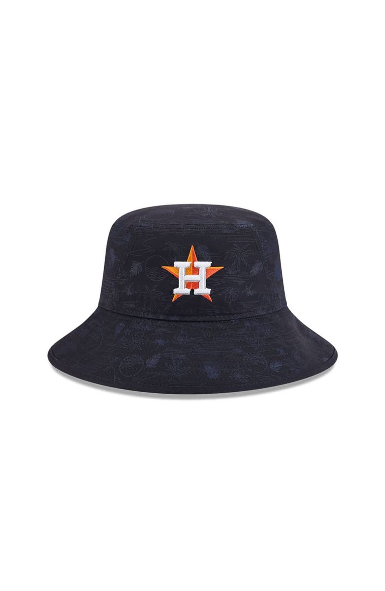 New Era Youth New Era  Navy Houston Astros 2025 Spring Training All Over Print Bucket Hat, Alternate, color, Navy