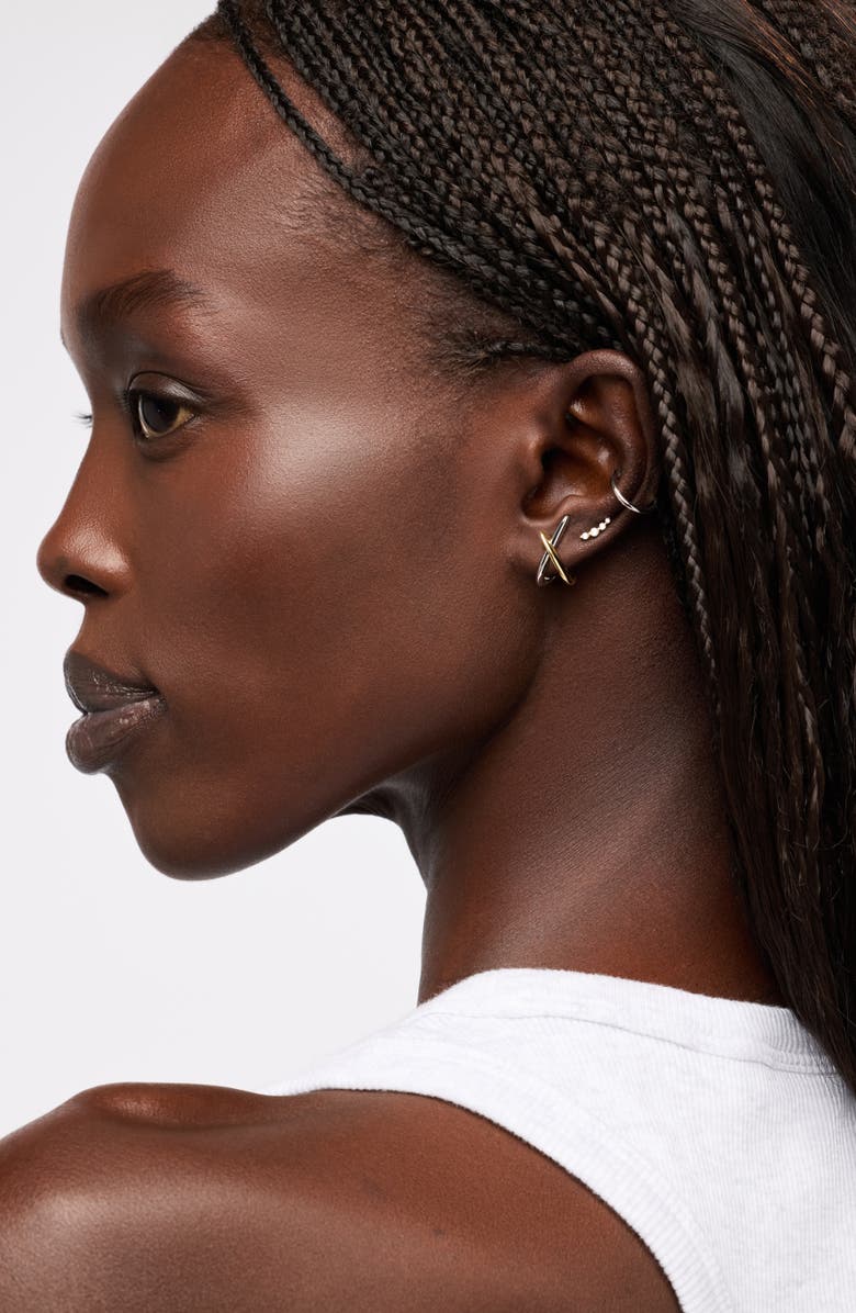 Ana Luisa Gold Stud Earrings - Sloane Two Tone, Alternate, color, Two Tone