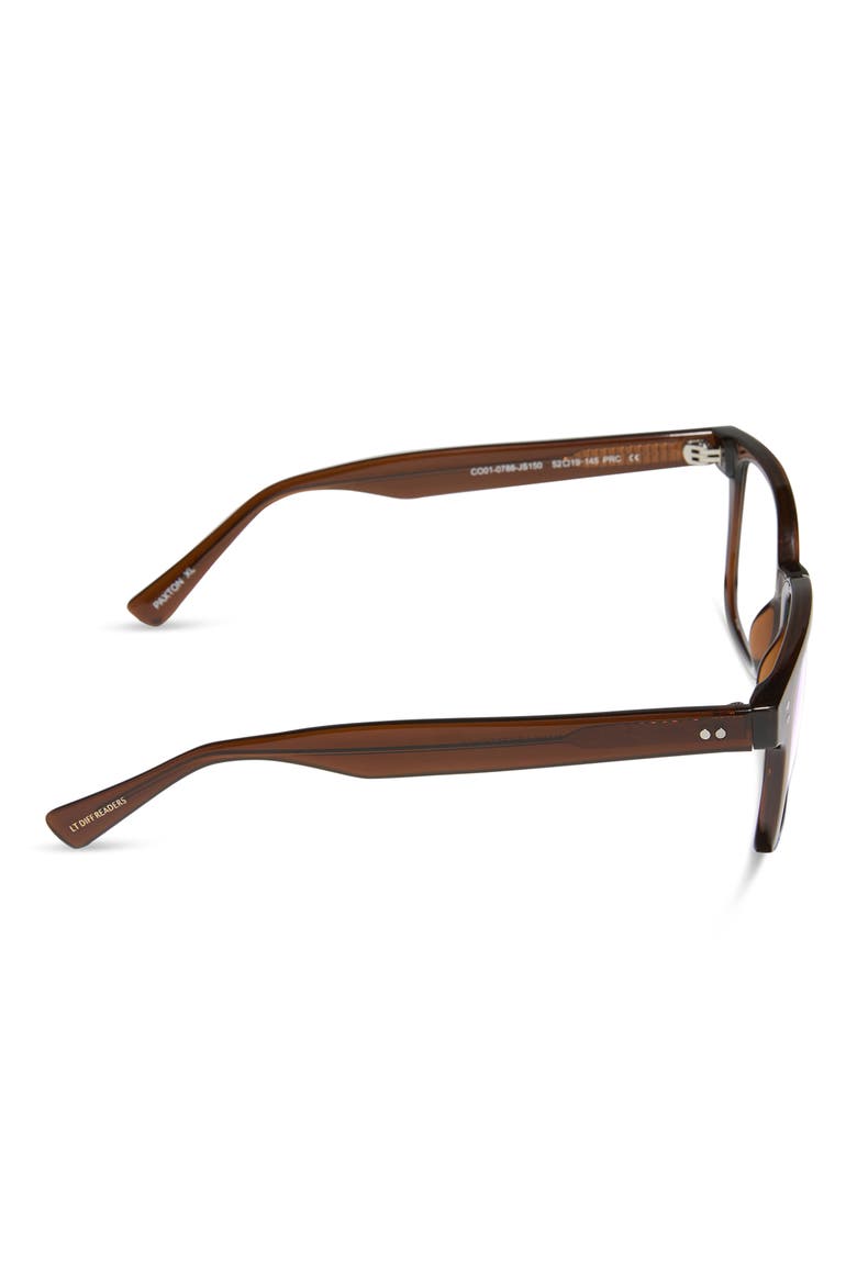 Paxton XL Square Reading Glasses, Alternate, color, BURNT SPICE