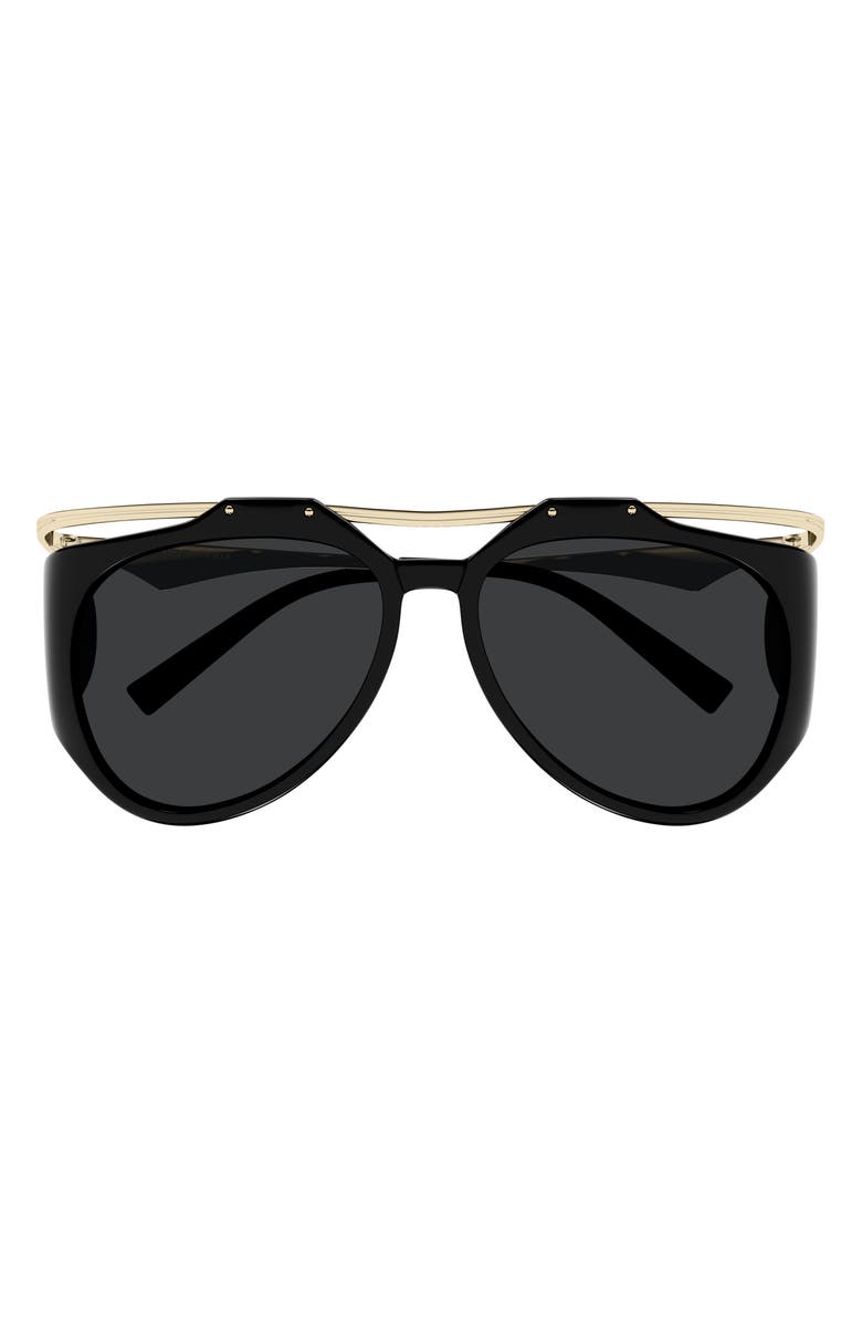 Saint Laurent 55mm Irregular Sunglasses, Main, color, 