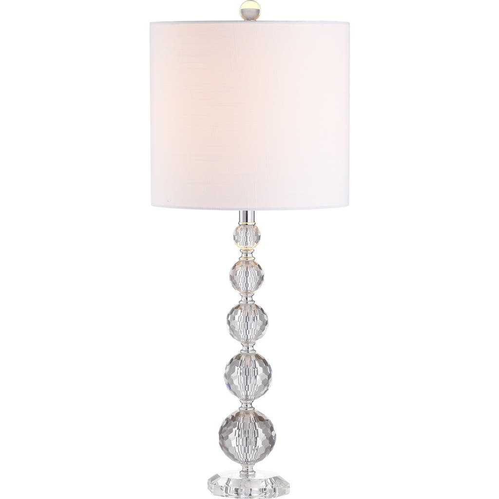 Jonathan Y Nala 28.5" Crystal Led Table Lamp, Clear/chrome In Clear