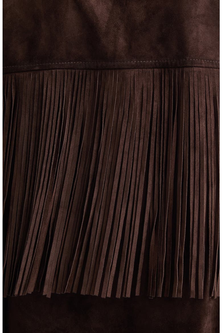 Journey Fringe Suede Jacket, Alternate, color, COFFEE BEAN