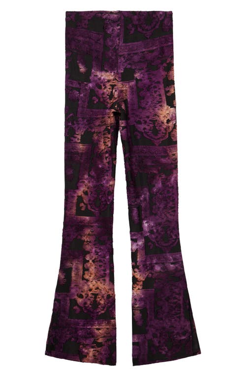 Desigual Lua Pull-on Flare Pants In Brown