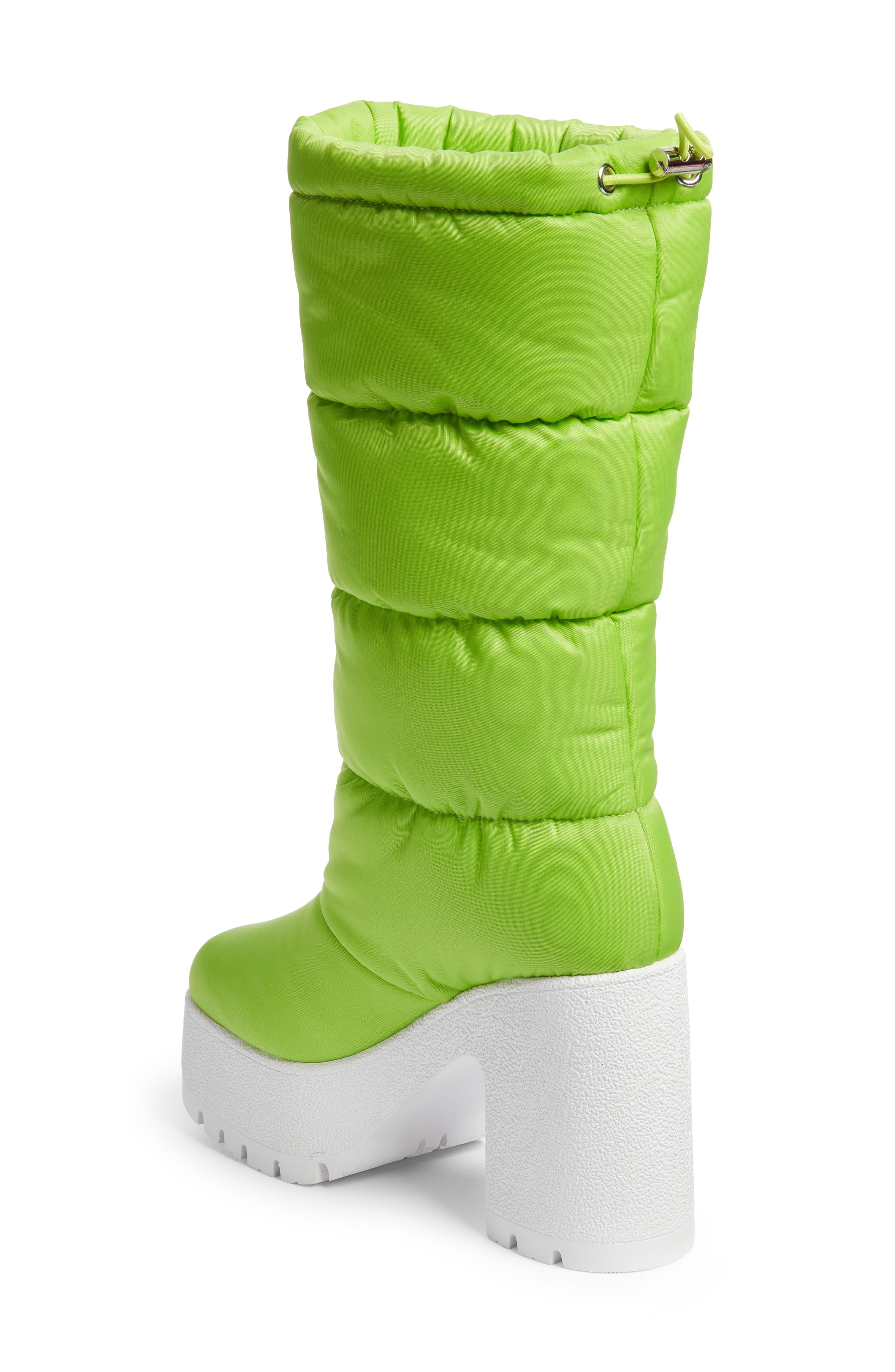 Snow Doubt Platform Winter Boot, Alternate, color, GREEN WHITE