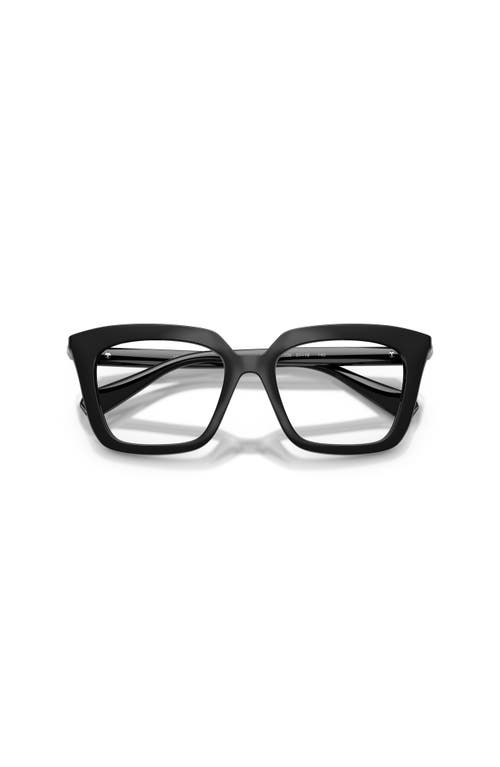 Swarovski 49mm Square Optical Glasses In Black