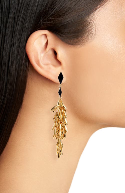 Isabel Marant Fringe Drop Earrings In Gold