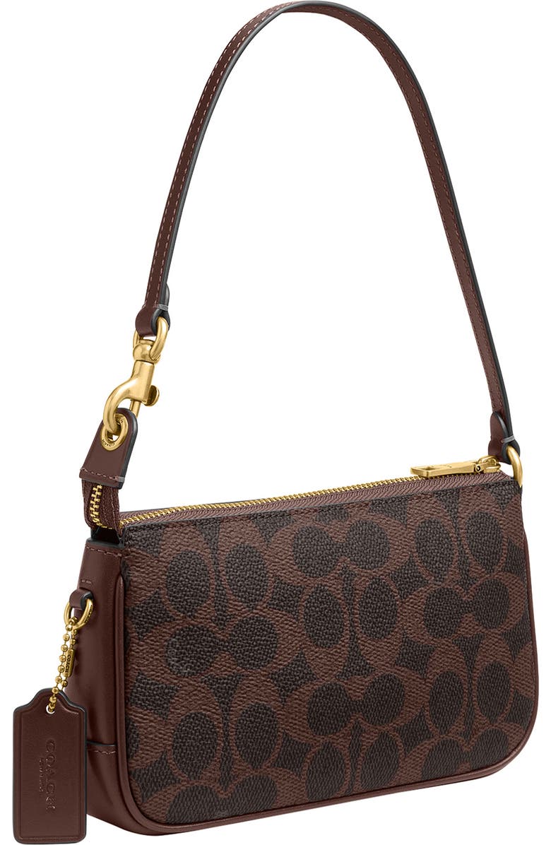 COACH Plaza Signature Coated Canvas Shoulder Bag, Alternate, color,