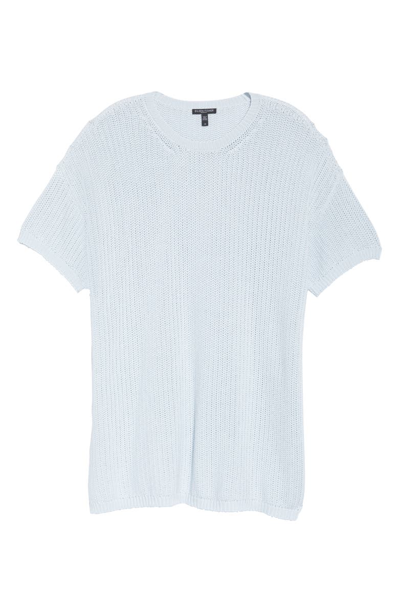 Eileen Fisher Crewneck Tunic Top, Alternate, color, 