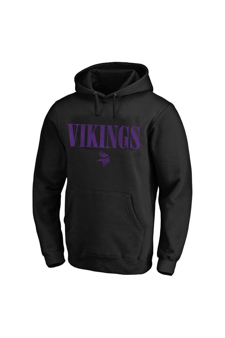 Men's Fanatics Black Minnesota Vikings Big & Tall Relaxed Intense Rivalry Hoodie, Alternate, color, Black