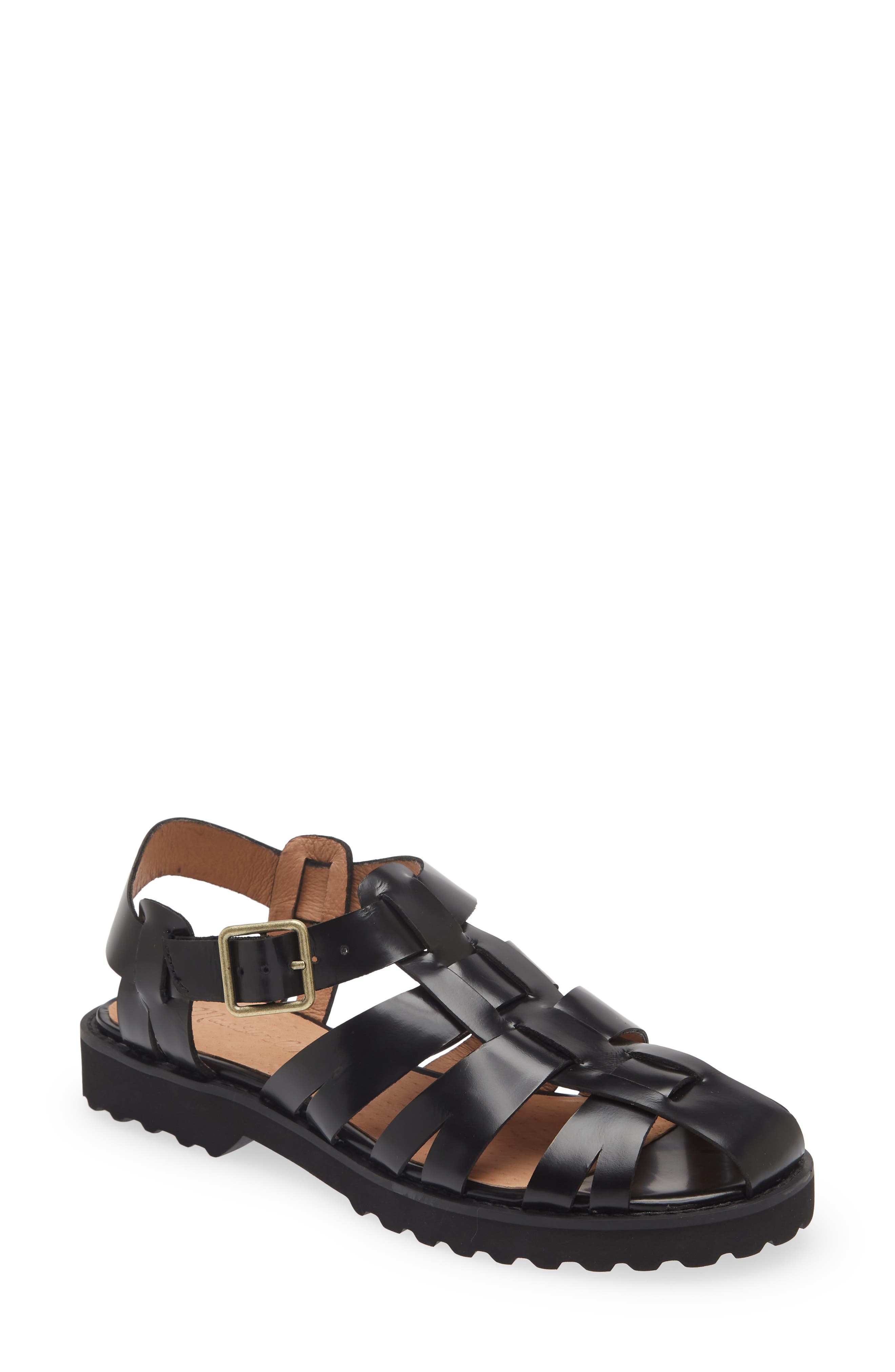 Madewell The Cari Fisherman Sandal, Main, color, 