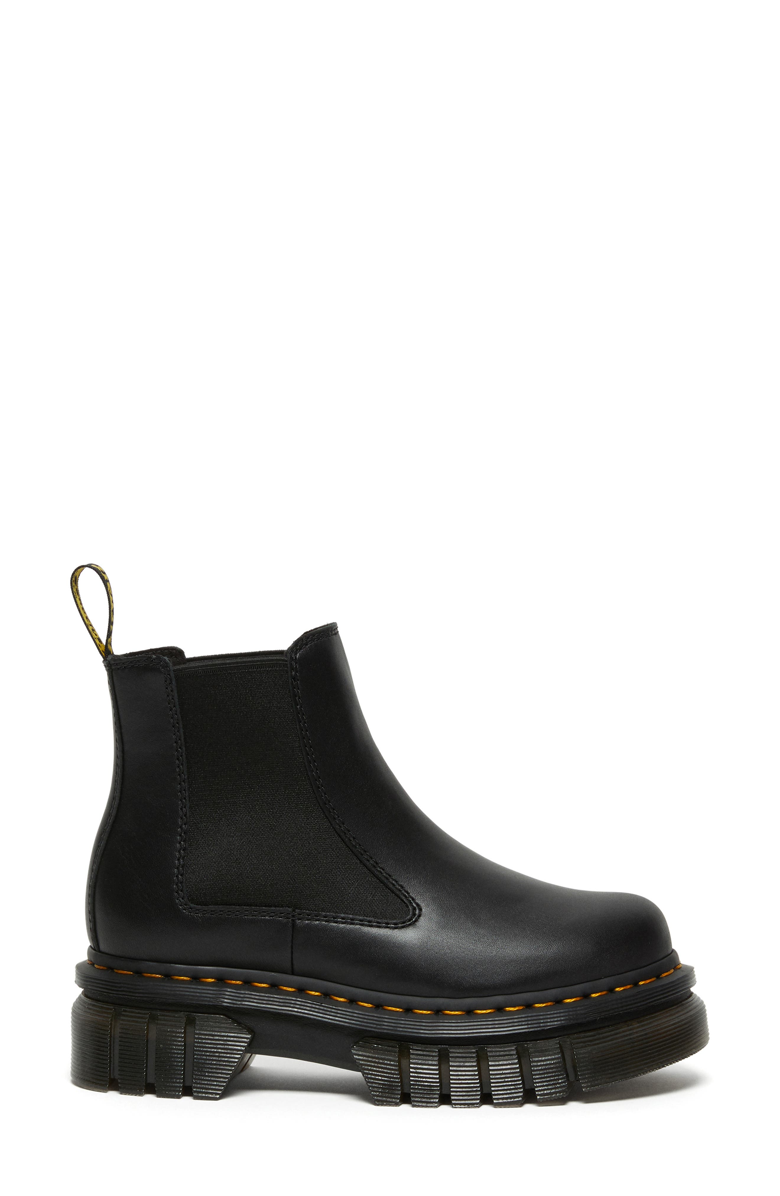 Audrick Platform Chelsea Boot, Alternate, color, BLACK