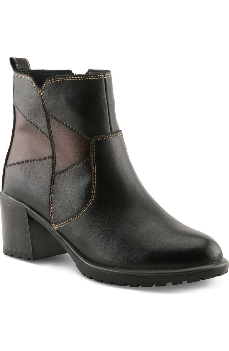 Spring Step Patchpower Bootie, Main, color, Black Multi