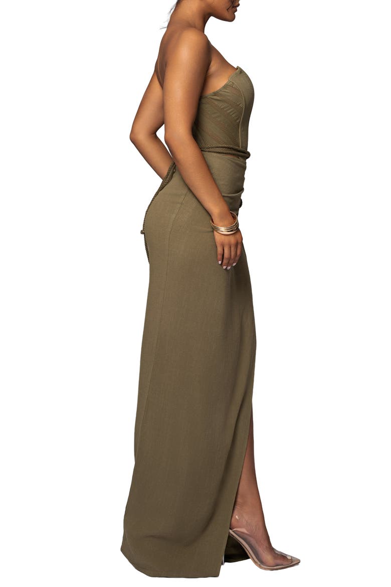 Destination Linen Skirt Set, Alternate, color, Olive