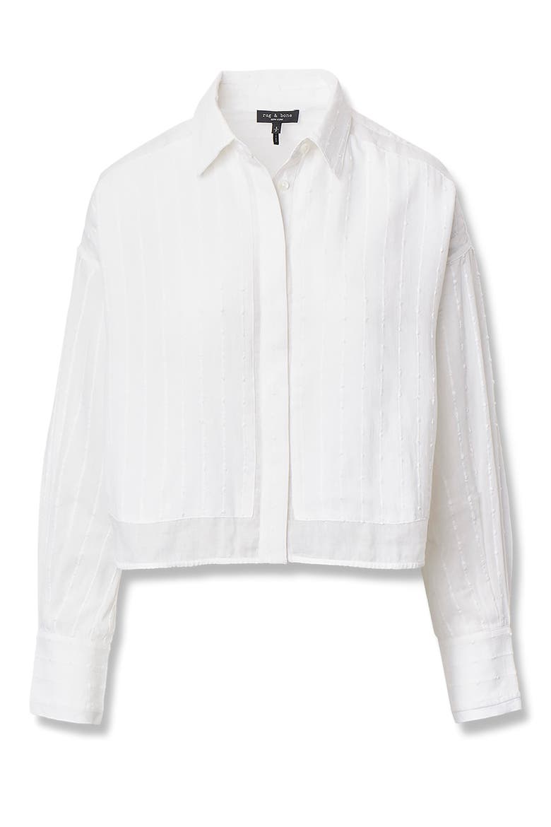 Marin Combo Button-Up Shirt, Alternate, color, WHITE